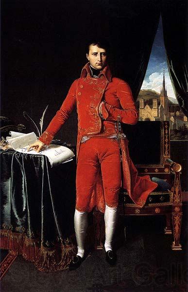 Jean Auguste Dominique Ingres Portrait de Napoleon Bonaparte en premier consul